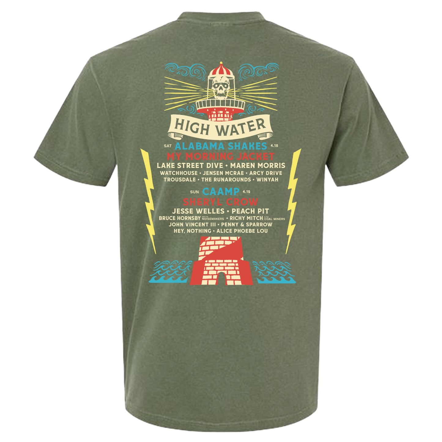 Lighthouse Lineup Tee