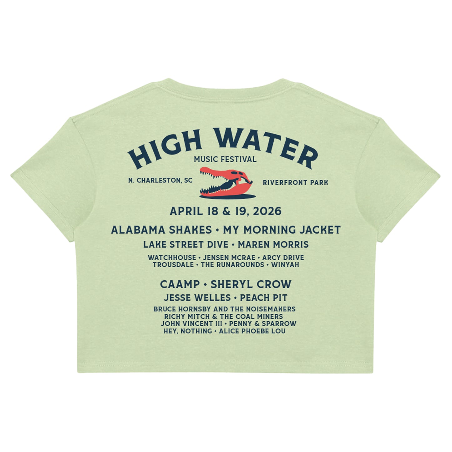 Flower Lineup Crop Tee