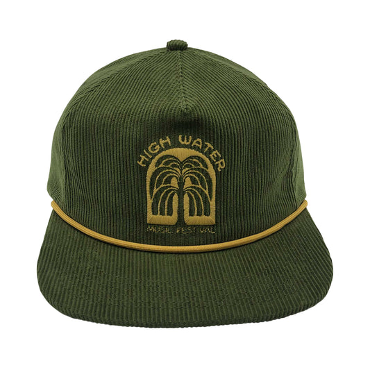 Moss Tree Corduroy Rope Hat